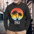 Bali Souvenirintageacaciones Retro Bali Camiseta de manga larga Regalos para ancianos