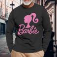 Barbie Barbie Logo In Pink Langarmshirts Geschenke für alte Männer