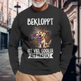 Bekloppt Istiel Cooler Als Perfekt Hunderrückt Spruch Langarmshirts Geschenke für alte Männer