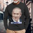Benjamin Netanyahu Bibi Primo Ministro Di Stato Di Israele Maglietta a maniche lunghe Regalos para ancianos