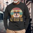 Best Bulldog Dad Ever English Bulldog Dog Regali Maglietta a maniche lunghe Regalos para ancianos