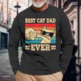 Best Cat Dad Ever Cat Langarmshirts Geschenke für alte Männer