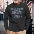 Best Driver Ever Maglietta a maniche lunghe Regalos para ancianos