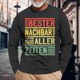 Bester Nachbar Alles Zeiten Nachbarn Langarmshirts Geschenke für alte Männer