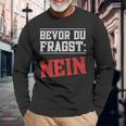 Bevor Du Fragen German Langarmshirts Geschenke für alte Männer