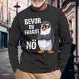 Bevor Du Fragst Nein Pinguin Langarmshirts Geschenke für alte Männer