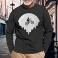 Bicycle Bmx Driver Full Moon Langarmshirts Geschenke für alte Männer