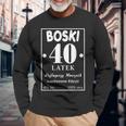 Boski 40 Latek Polska Koszulka Urodzinowa 40 Urodziny 40 Lat Langarmshirts Geschenke für alte Männer