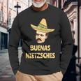 Buenas Nietschez Nietzsche Philosophy Langarmshirts Geschenke für alte Männer