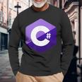 C C Sharp Programmer Langarmshirts Geschenke für alte Männer