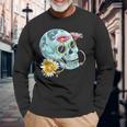 Calavera Messicana Dia De Los Muertos Giorno Dei Morti Maglietta a maniche lunghe Regalos para ancianos