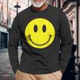 Camicia Coniso Sorriso Giallo Sveglio Felice Pace Sorridente Bambini Maglietta a maniche lunghe Regalos para ancianos