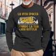 Camper Rv Divertente Campo La Tua Casa Rotola Campeggiatori Maglietta a maniche lunghe Regalos para ancianos