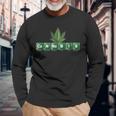 Cannabis Periodensystem Marijuana Hemp Leaf Langarmshirts Geschenke für alte Männer