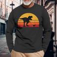 Capra Da Passeggio T-Rex Trex Tyrannosaurus Rex Dinosaur Dino Maglietta a maniche lunghe Regalos para ancianos