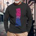 Cat Stack Bisexual Pride Cute Bi Flag Lgbt Animal Lover Maglietta a maniche lunghe Regalos para ancianos