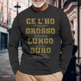 Ce L'ho Grosso Lungo Duro Regalo Laurea Divertente Dottore Maglietta a maniche lunghe Regalos para ancianos