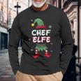 Chef Elf Christmas Outfit Partner Look Christmas Langarmshirts Geschenke für alte Männer