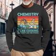 Chemistry Is Like Cooking Just Don't Lick The Spoon Maglietta a maniche lunghe Regalos para ancianos