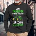 Children's Zum Traktor Fahren Geboren Zur Schule Zwungen German S Langarmshirts Geschenke für alte Männer