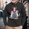 Christmas Cat Xmas Cats Christmas Cat Lover Long Sleeve T-Shirt Gifts for Old Men