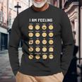Colección De Muchos Emoticonos Divertidos Lindos Y Divertidos Camiseta de manga larga Regalos para ancianos