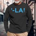 Comma La -La Long Sleeve T-Shirt Gifts for Old Men