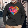 Con Scritta I Heart Love Lilah Con Nome Colorato Maglietta a maniche lunghe Regalos para ancianos