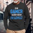 Console Player Ein Gamer Alter Nicht Er Levelt Langarmshirts Geschenke für alte Männer