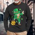 Costume Irlanda Dabbing Leprecano San Patrizio Maglietta a maniche lunghe Regalos para ancianos