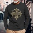 Croix Coptique Orthodoxe Église Orientale Chrétienne Symbole T-shirt à manches longues Cadeaux pour les vieillards
