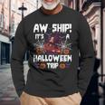 Cruising Crew Trip Halloween Cruise Squad Family 2023 Long Sleeve T-Shirt Gifts for Old Men