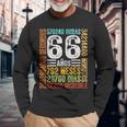 Cumpleaños Feliz 66 Años Feliz 66 Años Regalos Originales Camiseta de manga larga Regalos para ancianos