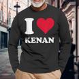 Cuore Rosso Amo Kenan Maglietta a maniche lunghe Regalos para ancianos