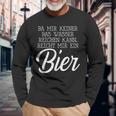 Da Mir Keiner Das Wasser Reichen Kann Reicht Mir Ein Bier Langarmshirts Geschenke für alte Männer