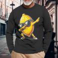 Dab Lemon Dancing Dabbing Lemon Fruit Langarmshirts Geschenke für alte Männer