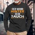 Der Mann Hinter Dem Bauch Langarmshirts Geschenke für alte Männer