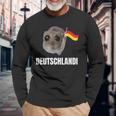 Deutschlandi Sad Hamster Meme Langarmshirts Geschenke für alte Männer