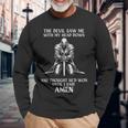The Devil Saw Me With My Head Down And Thought He'd Won Mens Long Sleeve T-Shirt Gifts for Old Men