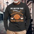 Die Besten Tagen Beginnen Mit Franzbrötchen & Kaffee Hamburg Langarmshirts Geschenke für alte Männer