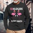 Die Klügere Kippt Nach Malle Mädels Saufen Jga Prosecco Sekt Langarmshirts Geschenke für alte Männer