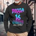 Digga Ich Bin 16 Ich Weiß Alles 16 Jahre Alt 16Th Birthday Langarmshirts Geschenke für alte Männer