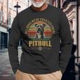 Dio Ha Creato Pitbull Maglietta a maniche lunghe Regalos para ancianos