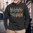 Diversity Fact Inclusion Act Anti Razzismo Parità Avvocato Maglietta a maniche lunghe Regalos para ancianos