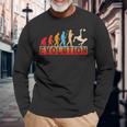Divertente Evoluzione Retrò Del Calcio Calcio Evoluzione Del Calcio Maglietta a maniche lunghe Regalos para ancianos