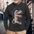 Divertente LaureatoRex Dinosaur Laurea Maglietta a maniche lunghe Regalos para ancianos