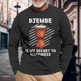 Djembe Instrument È Il Mio Segreto Per La Felicità Amante Del Djembe Maglietta a maniche lunghe Regalos para ancianos