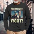 Donald Trump 2024 Fight Donald Trump Fist Pump Maglietta a maniche lunghe Regalos para ancianos