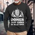 Doner Macht Schöner Ich Bin Der Beweis Kebab Snack Langarmshirts Geschenke für alte Männer