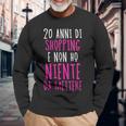 Donna 20 Anni Di Shopping E Non Ho Niente Da Mettere Con Collo A Maglietta a maniche lunghe Regalos para ancianos